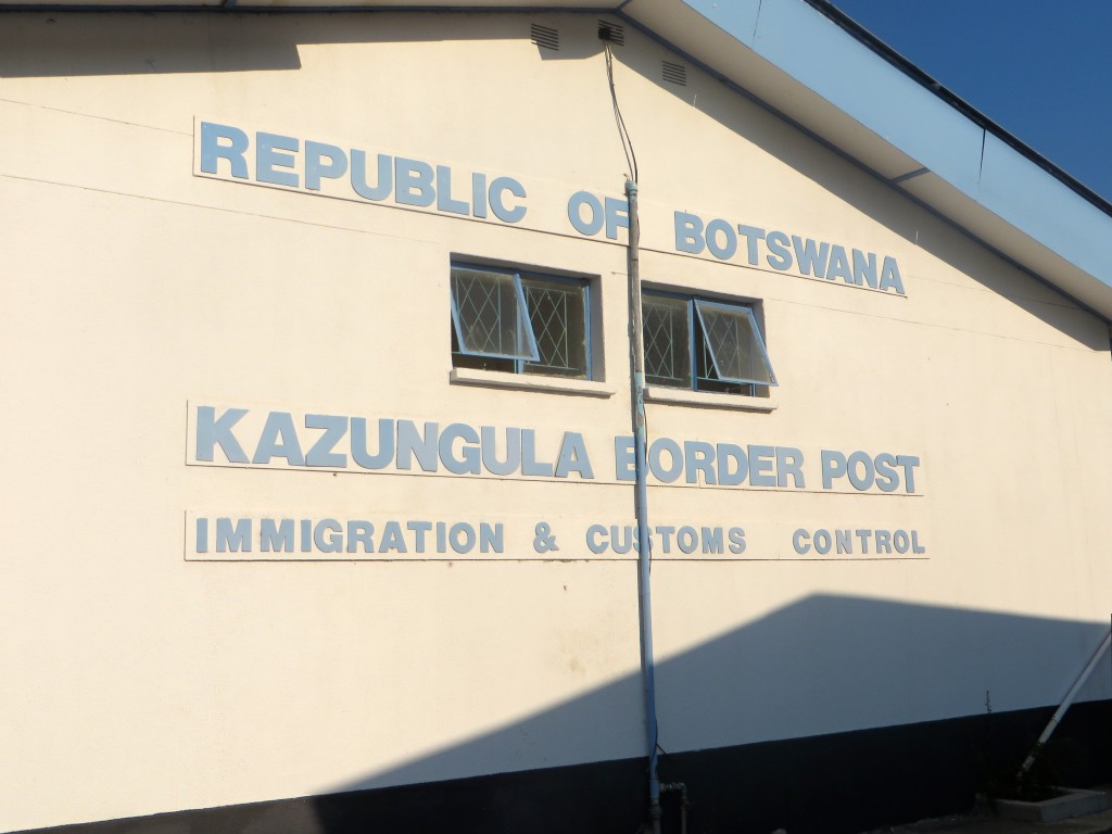Botswana's immigration office at the border by Chobe National Park