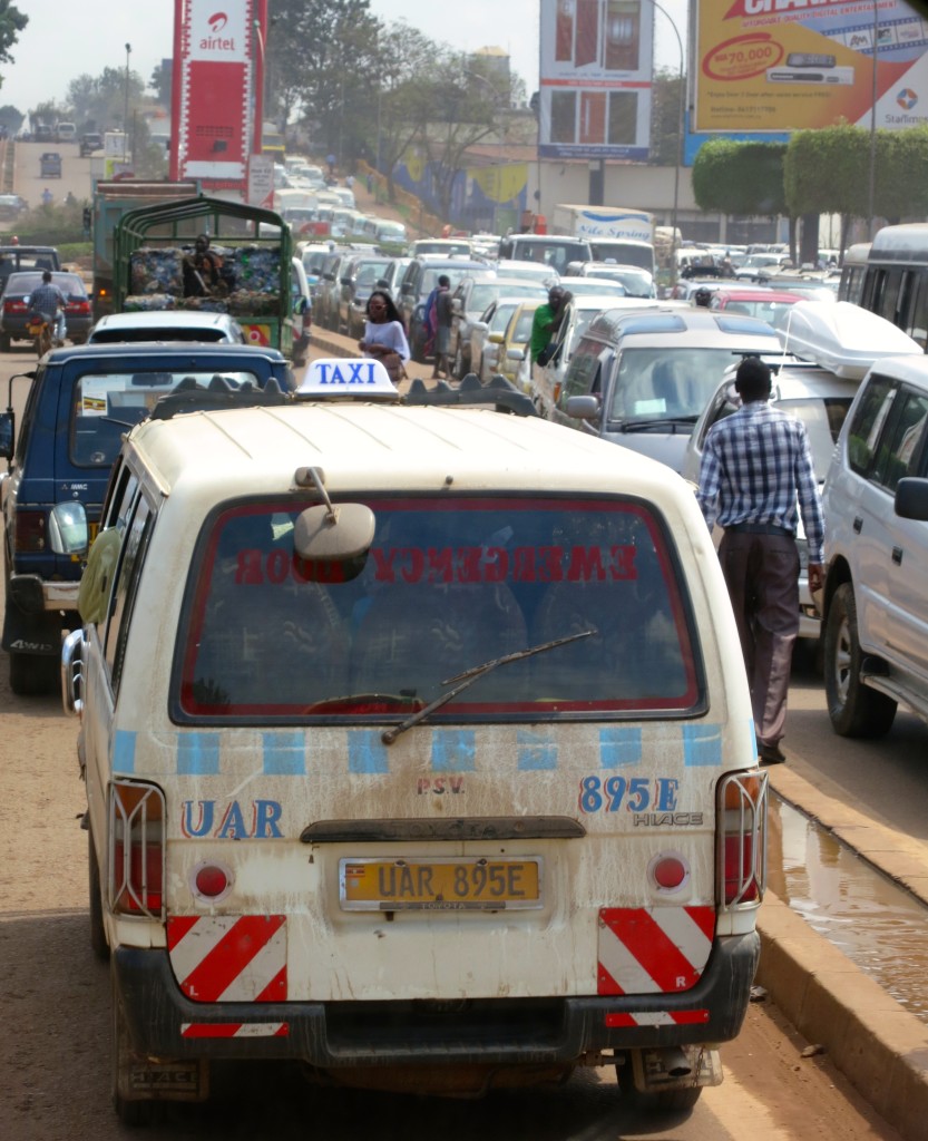 Kampala traffic - a beast of epic proportions. Bring snacks and a book. This will take a while.