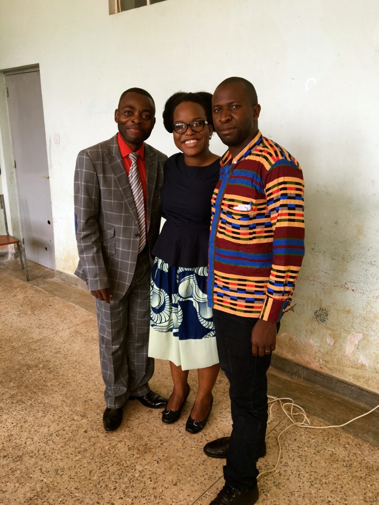 Quick photo op with Rwandese and Conoglese teachers.